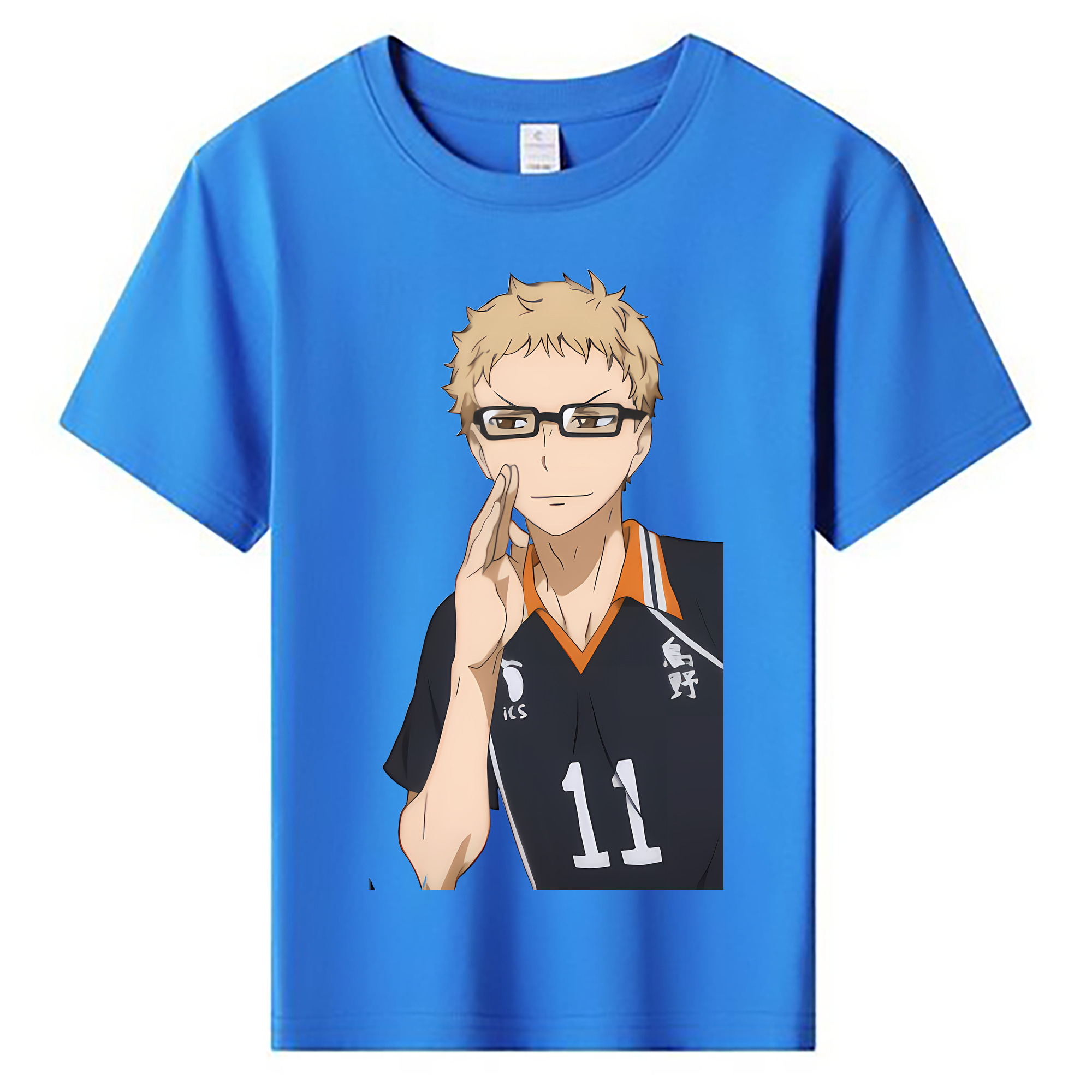 （画像用） ハイキュー!! Haikyu!! 綿100％キッズTシャツ（フロントプリント）